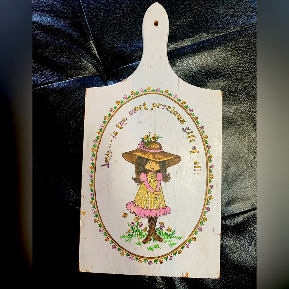 1960s Vintage Holly Hobbie cutting board